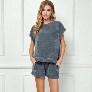 Chenille Short Sleeve Top - NWT Size M